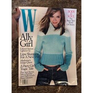 W Magazine April 2000 CALISTA FLOCKHART fernanda Tavares Bruce Weber Malgosia